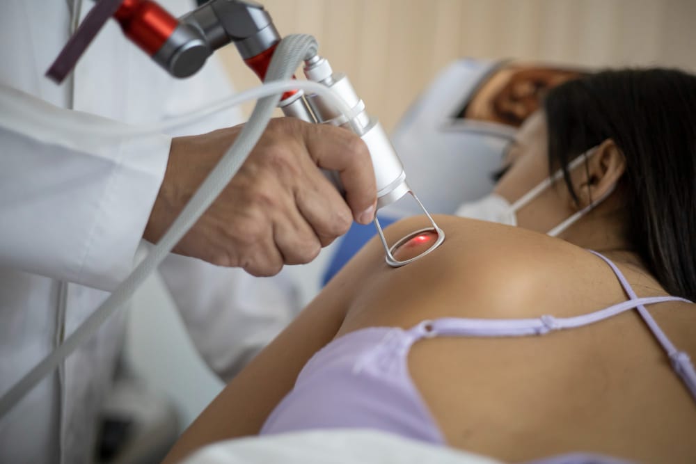 Traitement de varices par un professionnel
